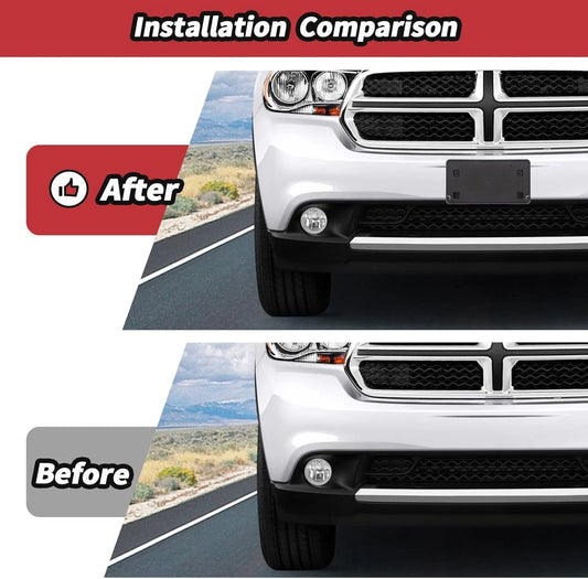 For 2011-2013 Dodge Durango Front License Plate Holder Bracket Panel Bezel