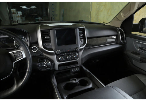 For 2018+ Dodge RAM Interior Center Console Panel Trim Decor Sticker Cover