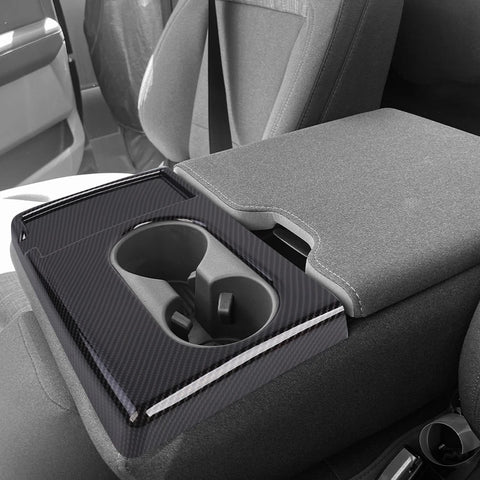 For 2021+ Ford F150/F250/F350/F450 Front Center Console Cup Holder Cover Trim