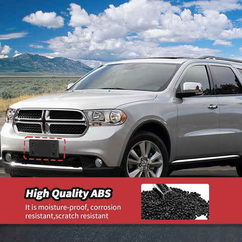 For 2011-2013 Dodge Durango Front License Plate Holder Bracket Panel Bezel