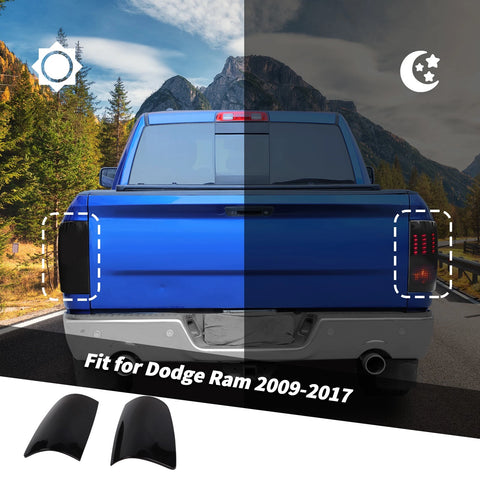 For 2009-2017 Dodge RAM Rear Tail Light Lamp Trim Cover Guard