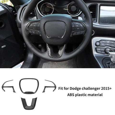 For 2015+ Dodge Challenger Interior Center Console Dash Trim Cover Kit