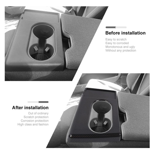 For Ford F150 (2021+) & F250/F350/F450 (2023+) Front Center Console Cup Holder Cover Trim – Fits Front Bench Seat Models Only