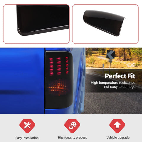 For 2009-2017 Dodge RAM Rear Tail Light Lamp Trim Cover Guard