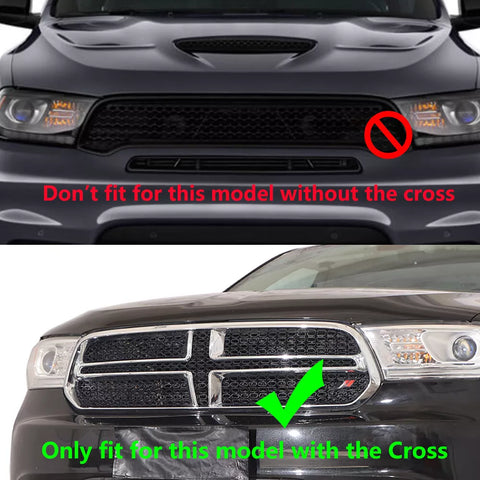 For 2011-2020 Dodge Durango Front Grill Mesh Grille Inserts Trim Cover
