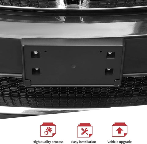 For 2011-2013 Dodge Durango Front License Plate Holder Bracket Panel Bezel