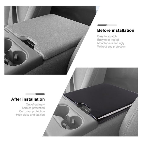 For 2021+ Ford F150/F250/F350/F450 Interior Center Console Armrest Box Cover Trim Panel