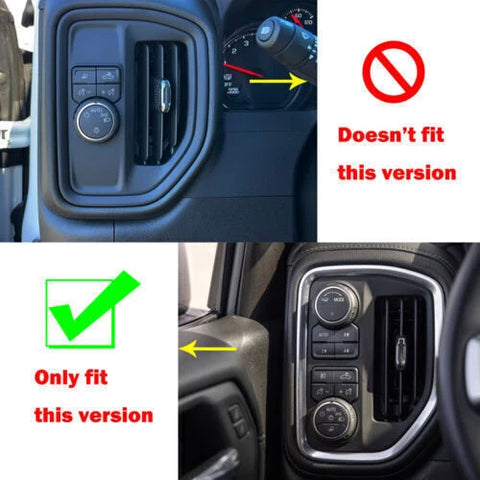 For 2019-2022 Chevy Silverado /GMC SIERRA 1500 Side Air Vent Outlet Cover Trim