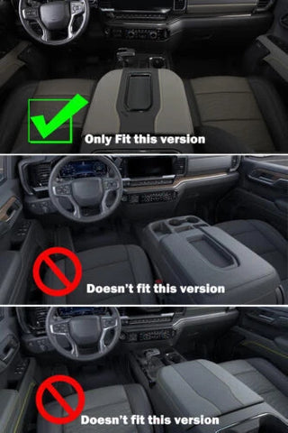 For 2019+ Chevy Silverado 1500 & 2020+ Suburban & 2021+ Tahoe & 2019+ GMC Sierra 1500 & 2021+ Yukon Armrest Box Storage Box Trim Cover