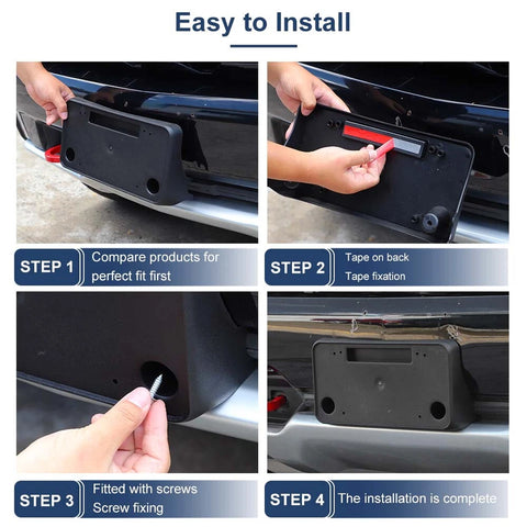 For 2022+ Chevy Silverado ZR2 Front Bumper License Plate Frame Nameplate Holder