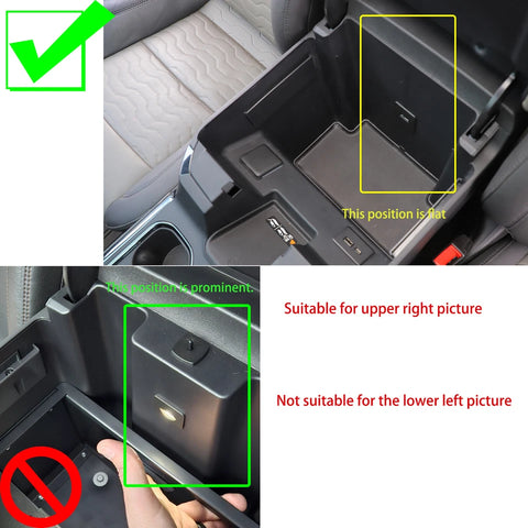 For 2022+ Chevy Silverado/GMC Sierra Center Console Armrest Interior Safe Box