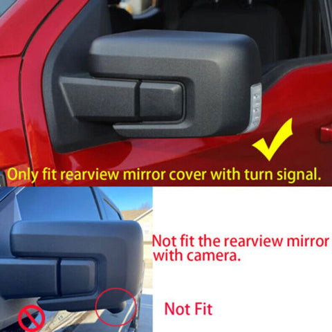 For 2021+ Ford F150 Side Rearview Mirror Cover Trim