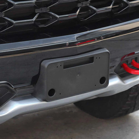 For 2022+ Chevy Silverado ZR2 Front Bumper License Plate Frame Nameplate Holder
