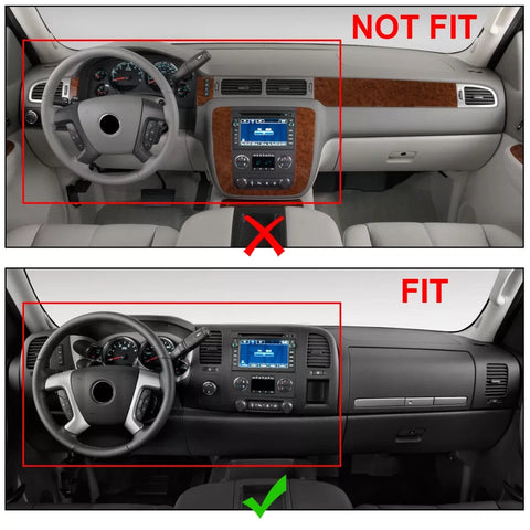 For 2007-2013 Chevy Silverado/GMC SIERRA Center Console Vent Dash Trim Cover