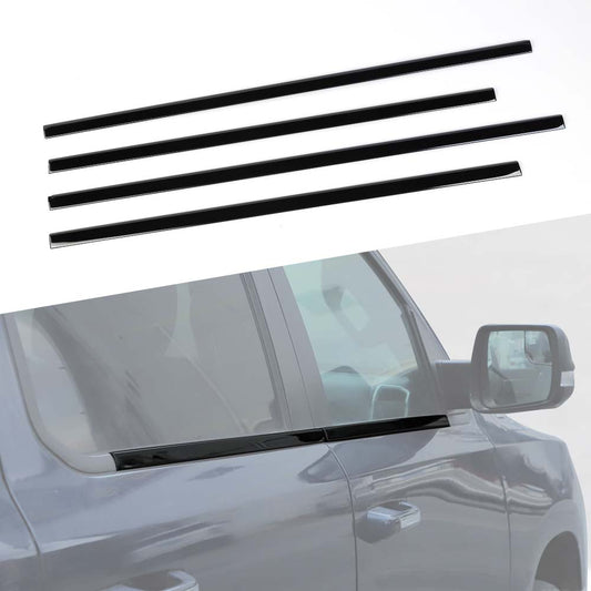 For 2018+ Dodge RAM 1500 Car Window Sills Decor Bars Trims Strip Moldings