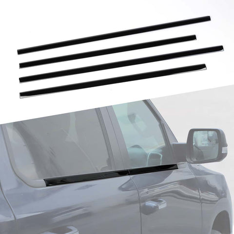 For 2018+ Dodge RAM 1500 Car Window Sills Decor Bars Trims Strip Moldings