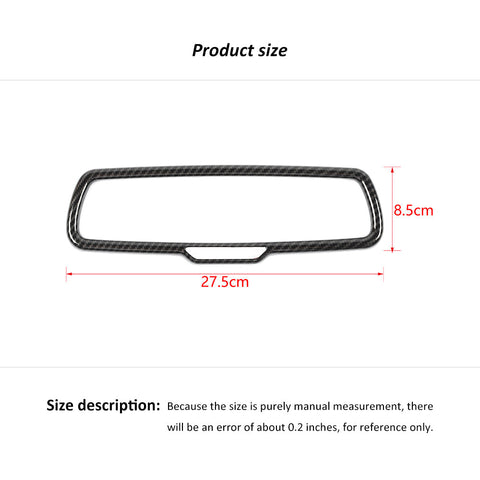 Interior Rearview Mirror Cover Trim Bezel for Dodge Challenger 2015+ & Charger 2011+ & Ram 2010-17 & Durango 2011+｜CheroCar