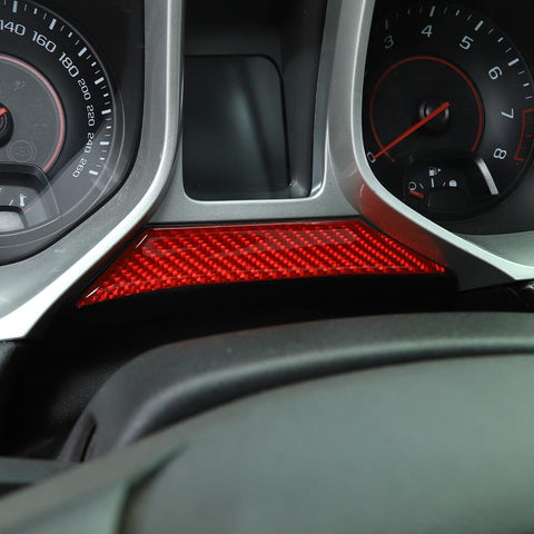 Dashboard Bottom Decor Decals Trim Cover Red Carbon For Chevrolet Camaro 2012-2015 | CheroCar