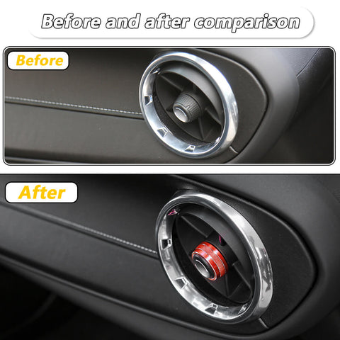 7PCS Aluminum Alloy Dashboard Switch Trim Decor Ring For Chevrolet Camaro 2017+ Accessories | CheroCar