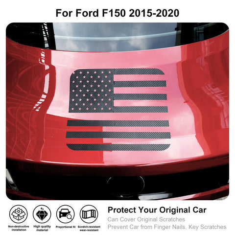 Universal US Flag Rectangle Sticker Trim Accessories | CheroCar