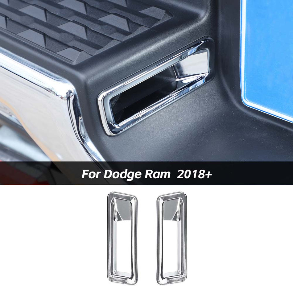 For 2018+ Dodge Ram Rear License Plate Lamp Cover Trim