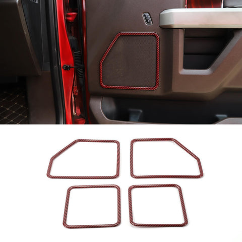 For 2015-2020 Ford F150 Front & Rear Door Speaker Cover Frame Trim Kit