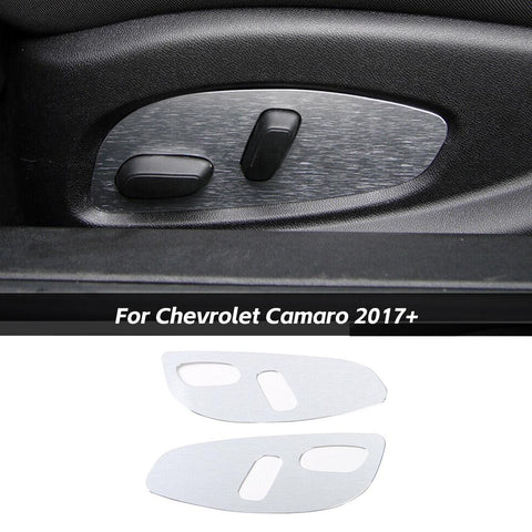 Aluminum Alloy Seat Adjustment Switch Button Panel Trim For Chevrolet Camaro 2017+ Accessories | CheroCar