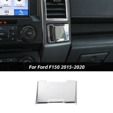 For Ford F150 2015-2020 Red Carbon Fiber Central Electrical Outlet Power Socket Cover Trim  Accessories | CheroCar