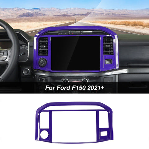 Center Console GPS Navigation Panel Trim Frame For Ford F150 2021+｜CheroCar