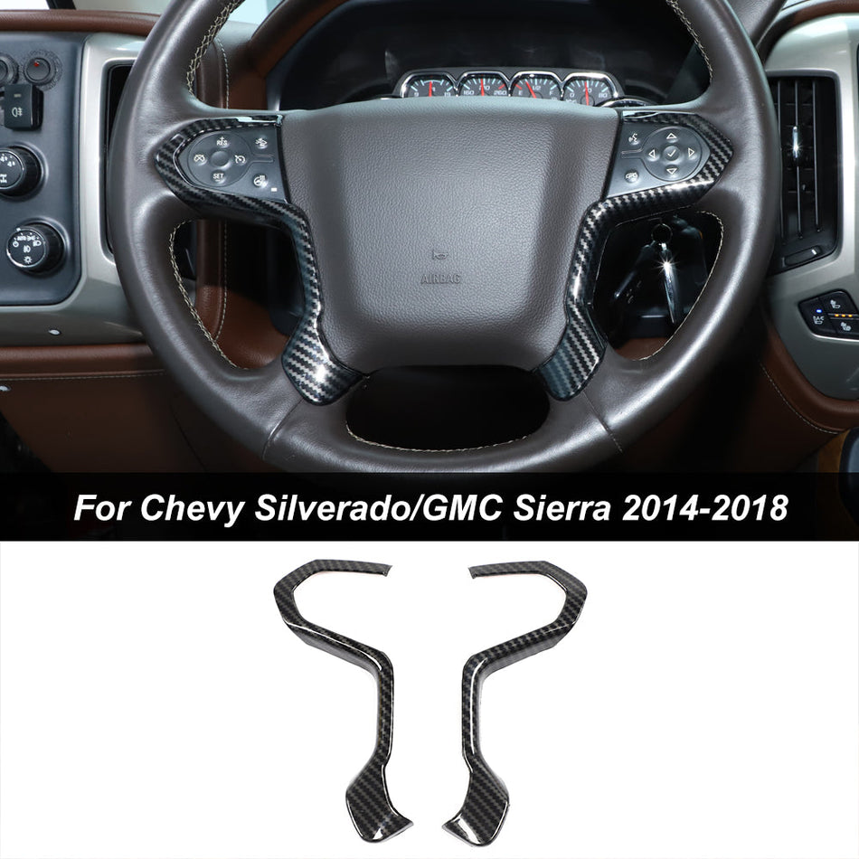For 2014-2018 Chevy Silverado 1500/Suburban/ Tahoe & GMC Sierra /Yukon  Steering Wheel Cover Trim