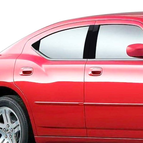 Black Pillar Posts Window Trim For Dodge Charger 2006-2010 Accessories | CheroCar