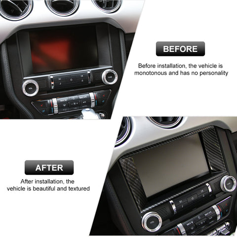 8'' Dashboard GPS Navigation Cover Decor Trim For Ford Mustang 2015+｜CheroCar