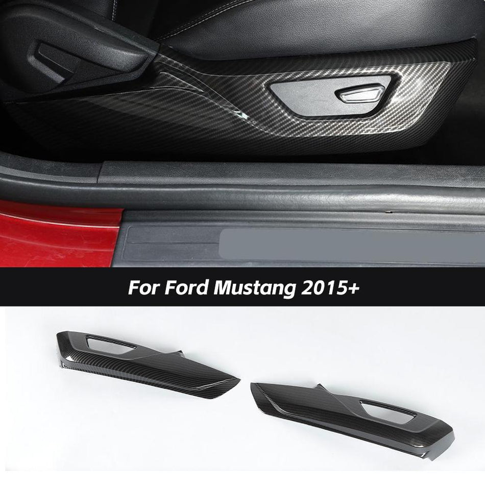 For 2015+ Ford Mustang Inner Seat Side Panel Decor Trim Cover