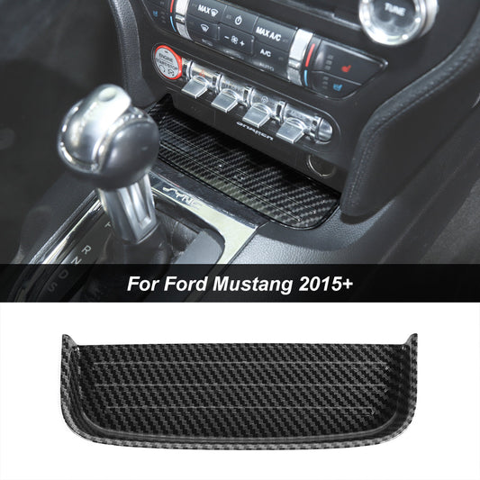 Gear Shift Panel Front Storage Slot Cover Trim For Ford Mustang 2015+｜CheroCar