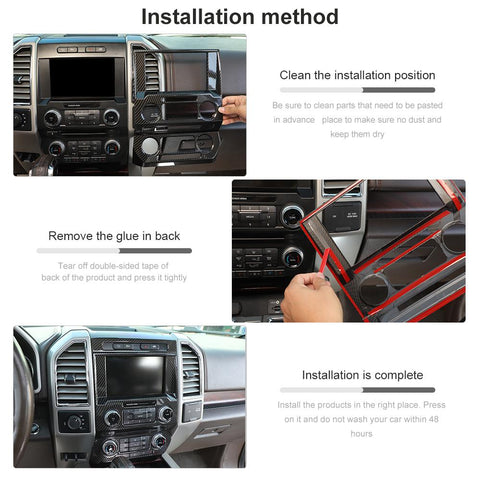 Central Control GPS Navigation Panel Trim Cover For Ford F150 2015-2020 Accessories | CheroCar