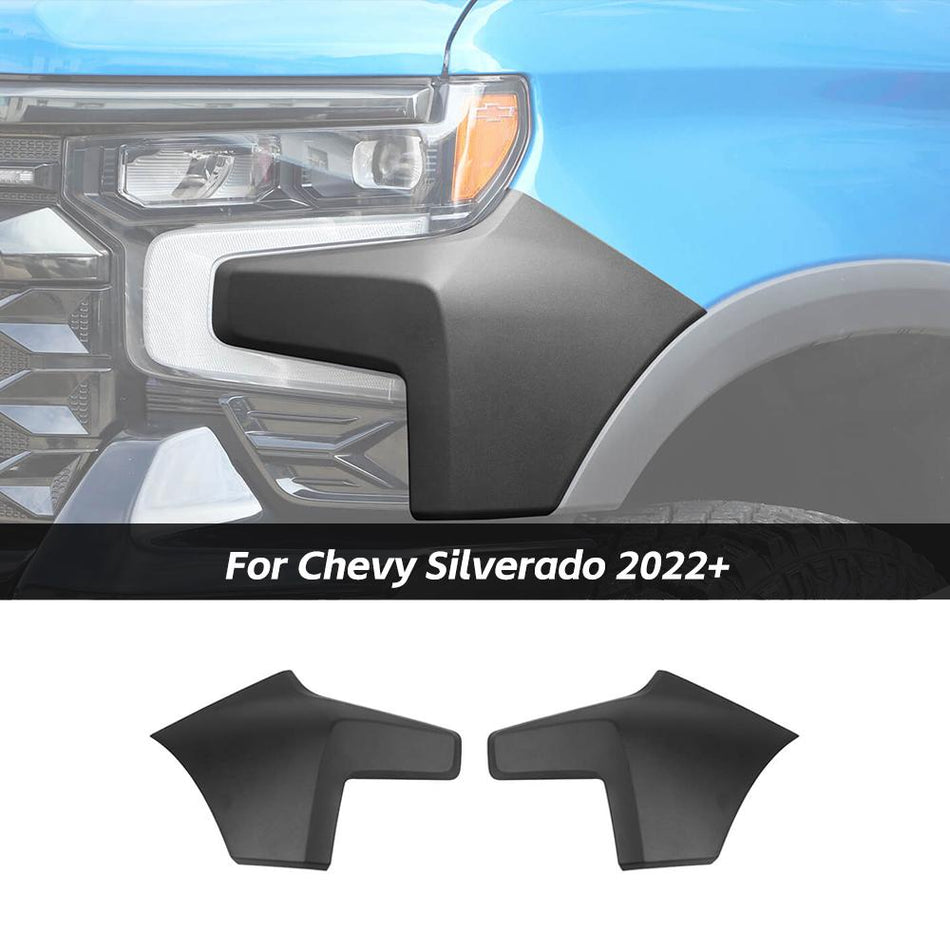 For 2022+ Chevrolet Silverado Front Bumper Side Fender Air Vent Cover Trim