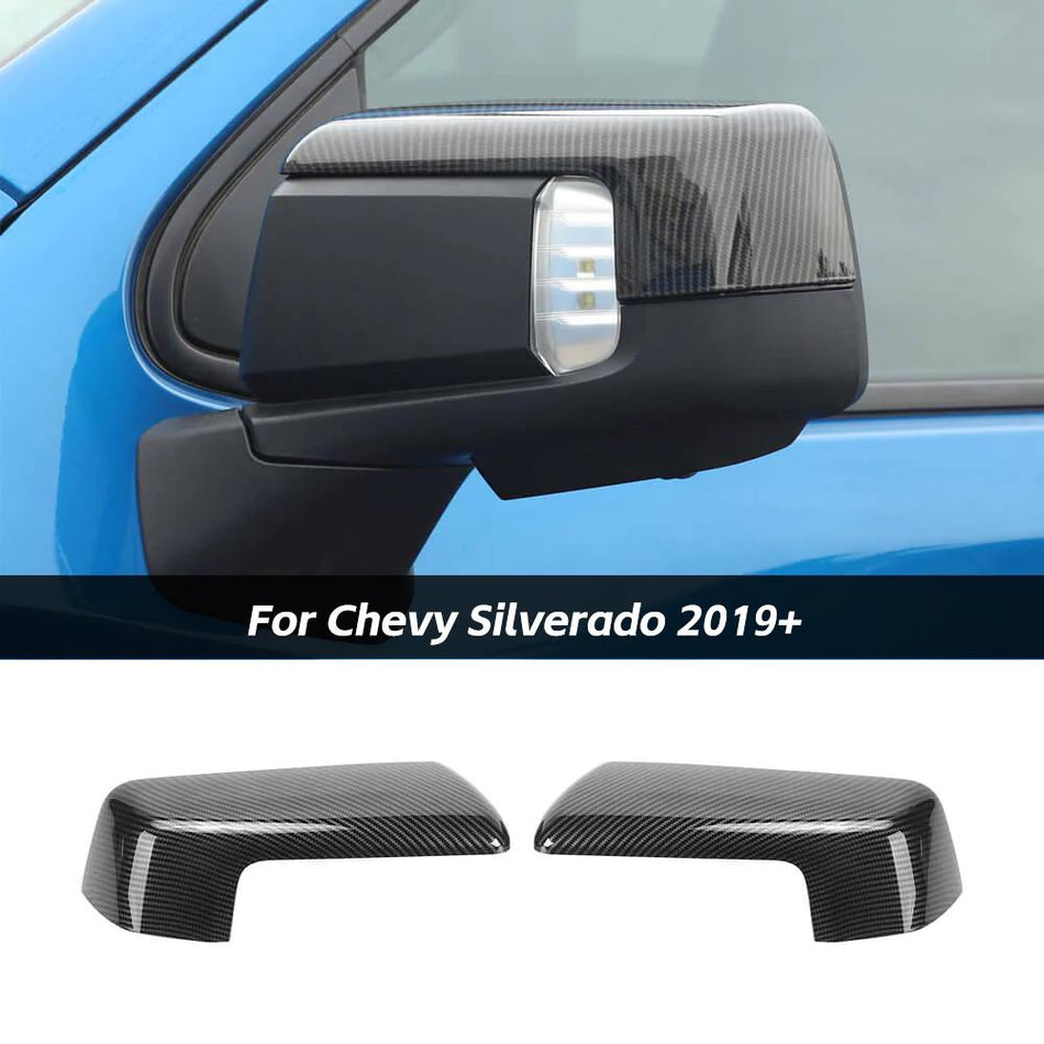 For 2019+ Chevy Silverado 1500 & GMC Sierra 1500 Exterior Rearview Mirror Cap Cover Trim