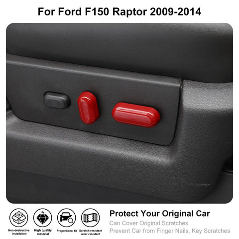 Electric Seat Adjustment Switch Cover Trim Decor For Ford F150 Raptor 2009-2014 Accessories | CheroCar