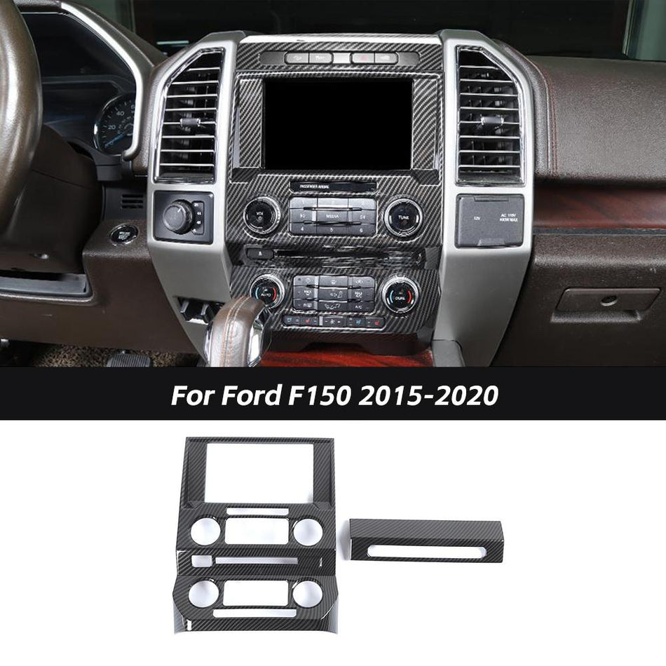 For Ford 2015-2020 F150 & 2017-2022 F250 F350 Central Control GPS Navigation Panel Trim Cover