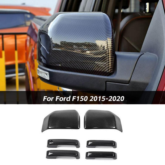 Rearview Mirror Cover & Door Handle Trim For Ford F150 2015-2020 Accessories｜CheroCar