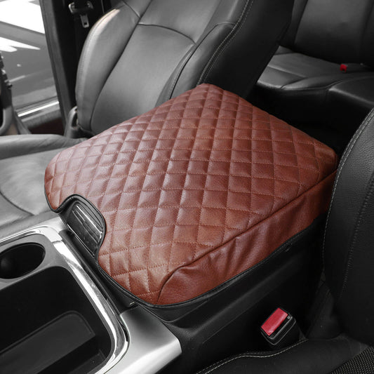 Leather Central Armrest Box Cushion Cover Pad for 2010-2017 Dodge Ram 1500 2500 3500 Accessories | CheroCar