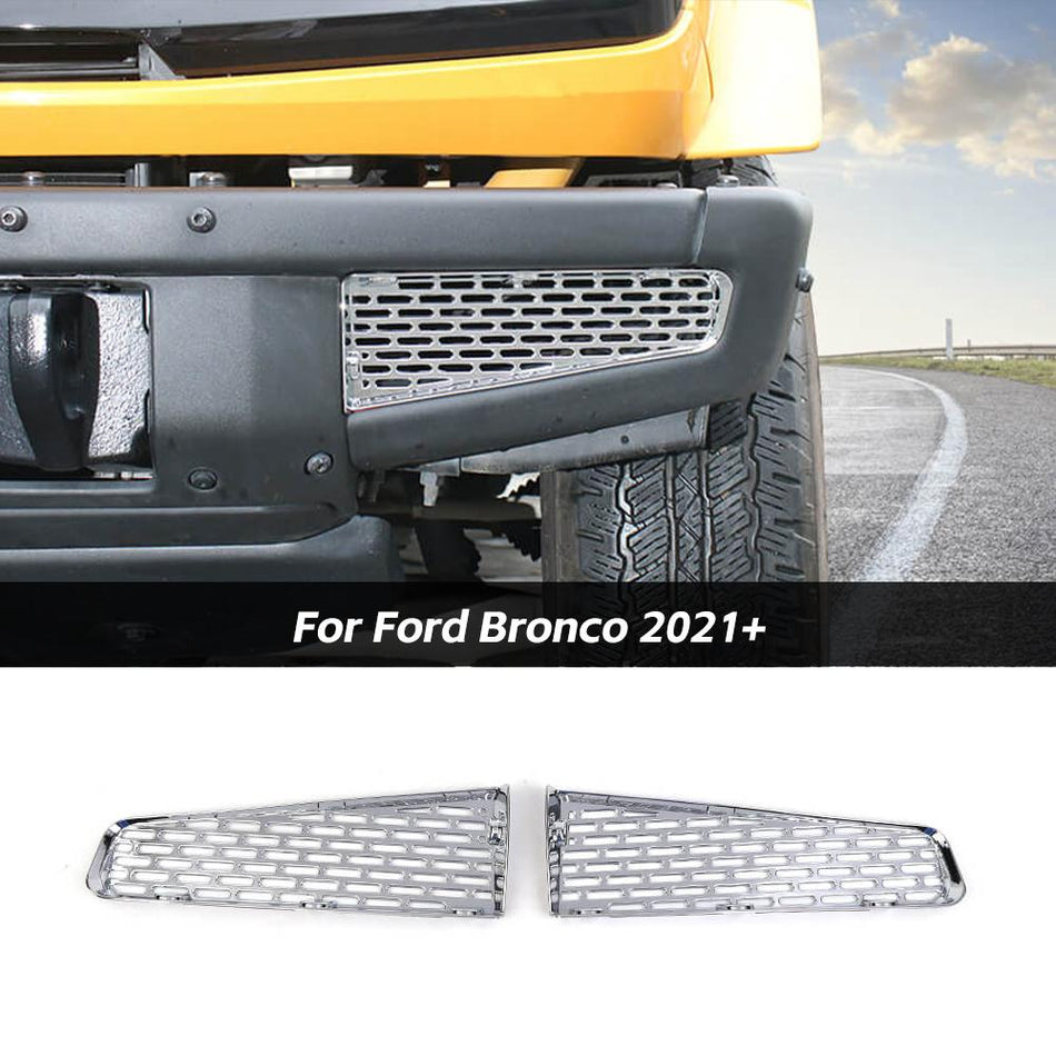 For 2021+ Ford Bronco Front Bumper Grille Insert Cover Exterior Trim