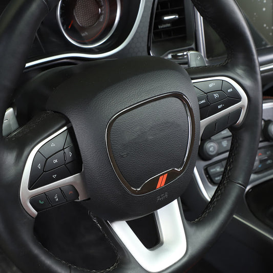 Steering Wheel Center Trim Ring for Dodge Challenger & Charger 2015+ & Durango 2014+｜CheroCar