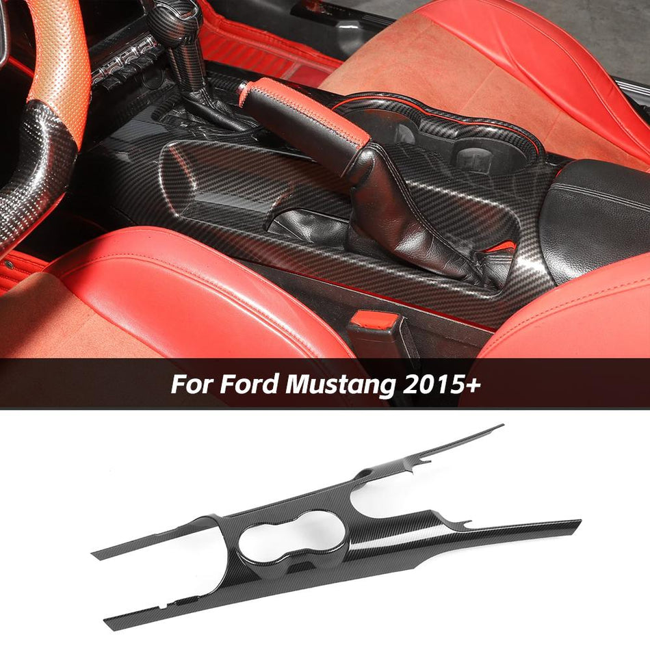 For 2015-2023 Ford Mustang Center Console Gear Shift Panel Trim Frame