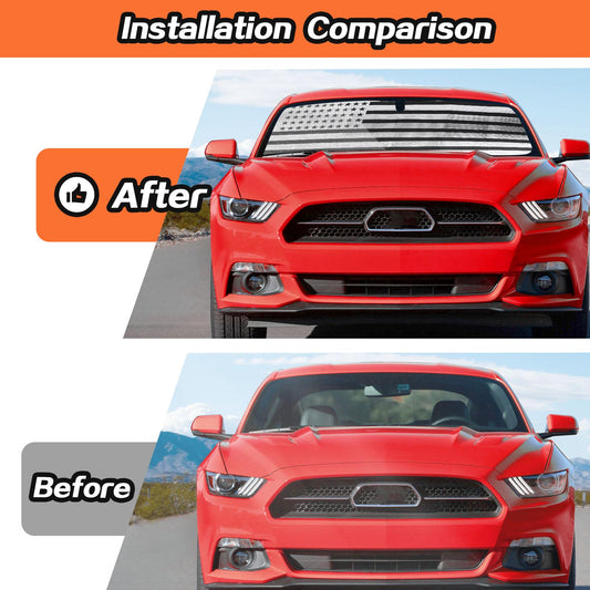 Front Window Windshield Sunshade Cover Auto Truck SUV For Ford Mustang 2015+ Accessories | CheroCar