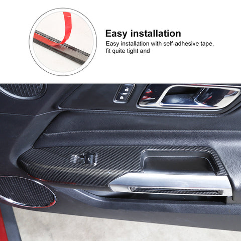 Window Lift Switch Button Trim Cover For Ford Mustang 2015+｜CheroCar