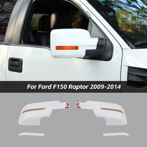 Rearview Mirror Cover Caps Trim Decor For Ford F150 Raptor 2009-2014 Accessories | CheroCar