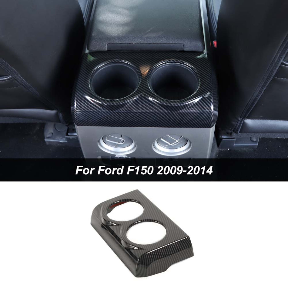 For 2009-2014 Ford F150 Raptor Armrest Box Rear Cup Holder Panel Trim