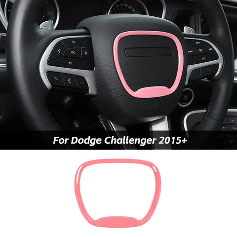 Steering Wheel Moulding Frame Cover Trim For Dodge Challenger 2015+ & Charger 2015+ & Durango 2014+｜CheroCar