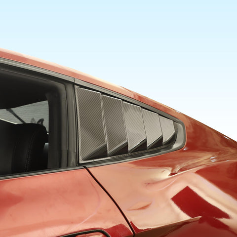 Rear Window Blinds Quarter Louver Decor Cover For Ford Mustang 2015+ Accessories | CheroCar